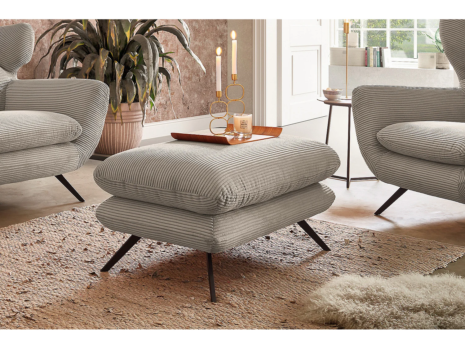 Sgabello - granito Velluto a coste - CHARME