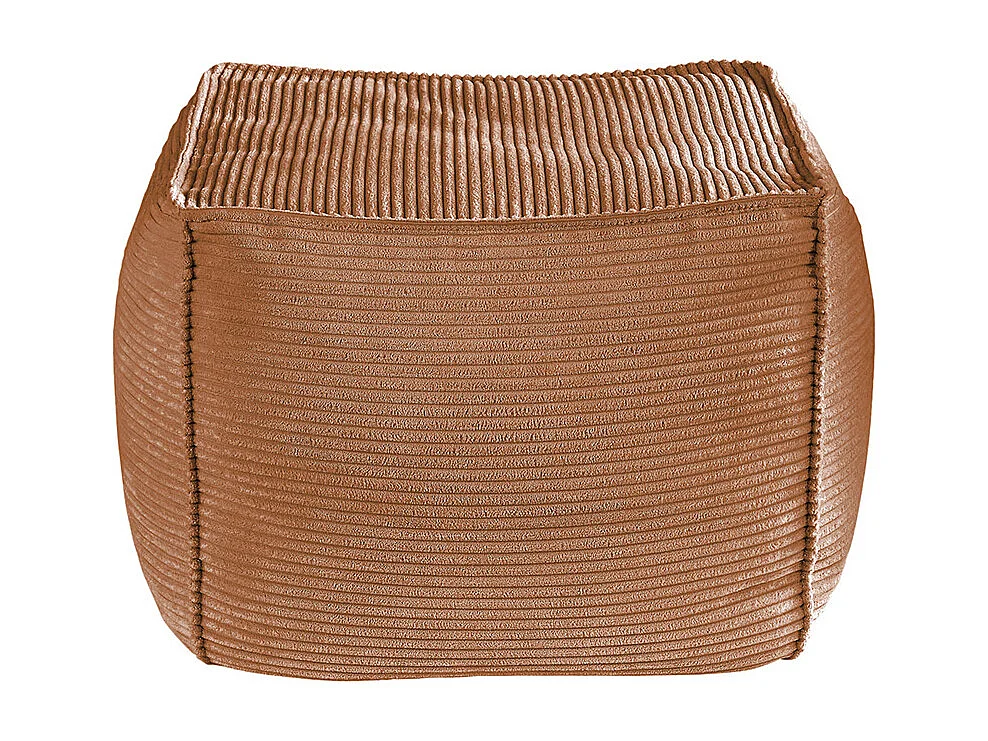 Pouf imbottito - marrone Velluto a coste - ALEA