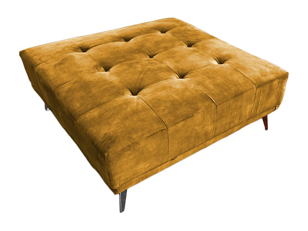 Pouf rembourré - marron Velours - WIOLO