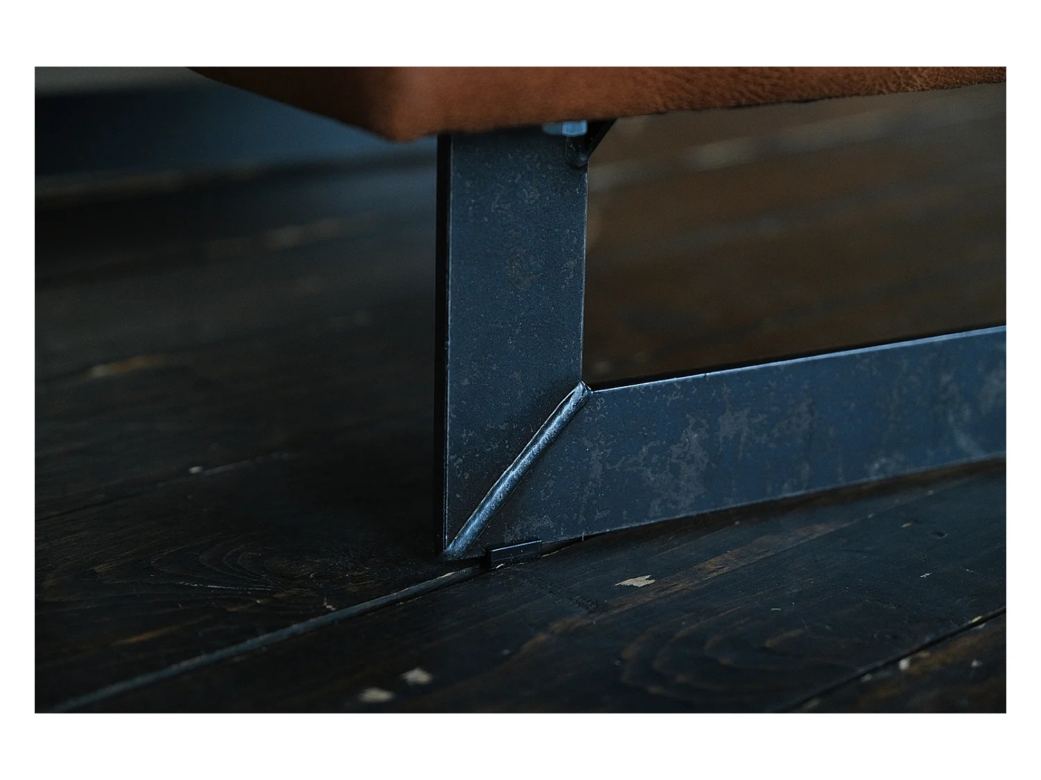 Puf - marrón cuero sintético - VILNIUS