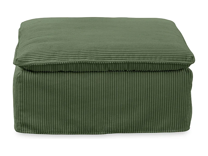 Polsterhocker - Grün Cord - NETTA