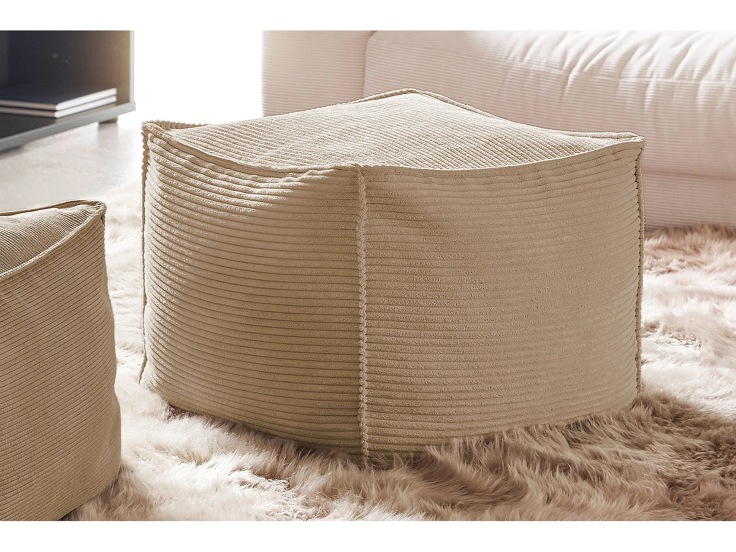 Polsterhocker - Taupe  - ALEA