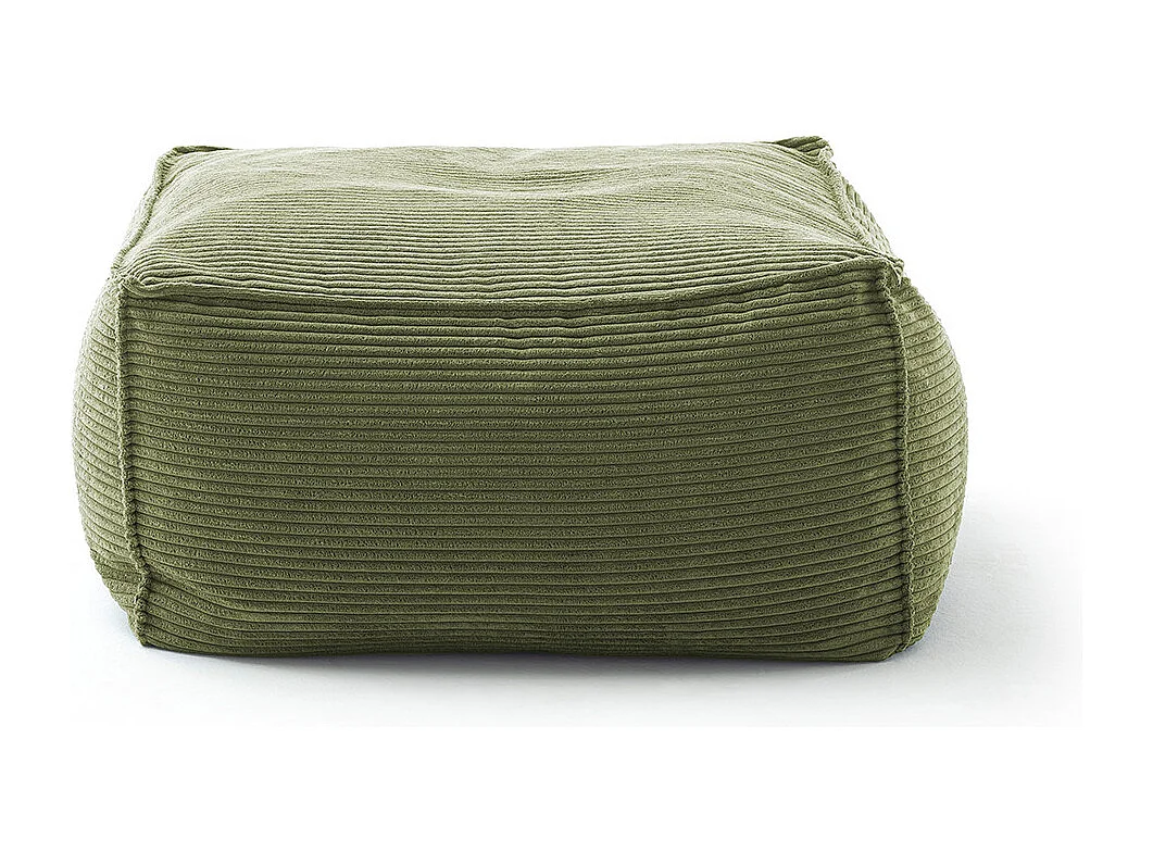 Pouf - Vert Velours côtelé - ALEA