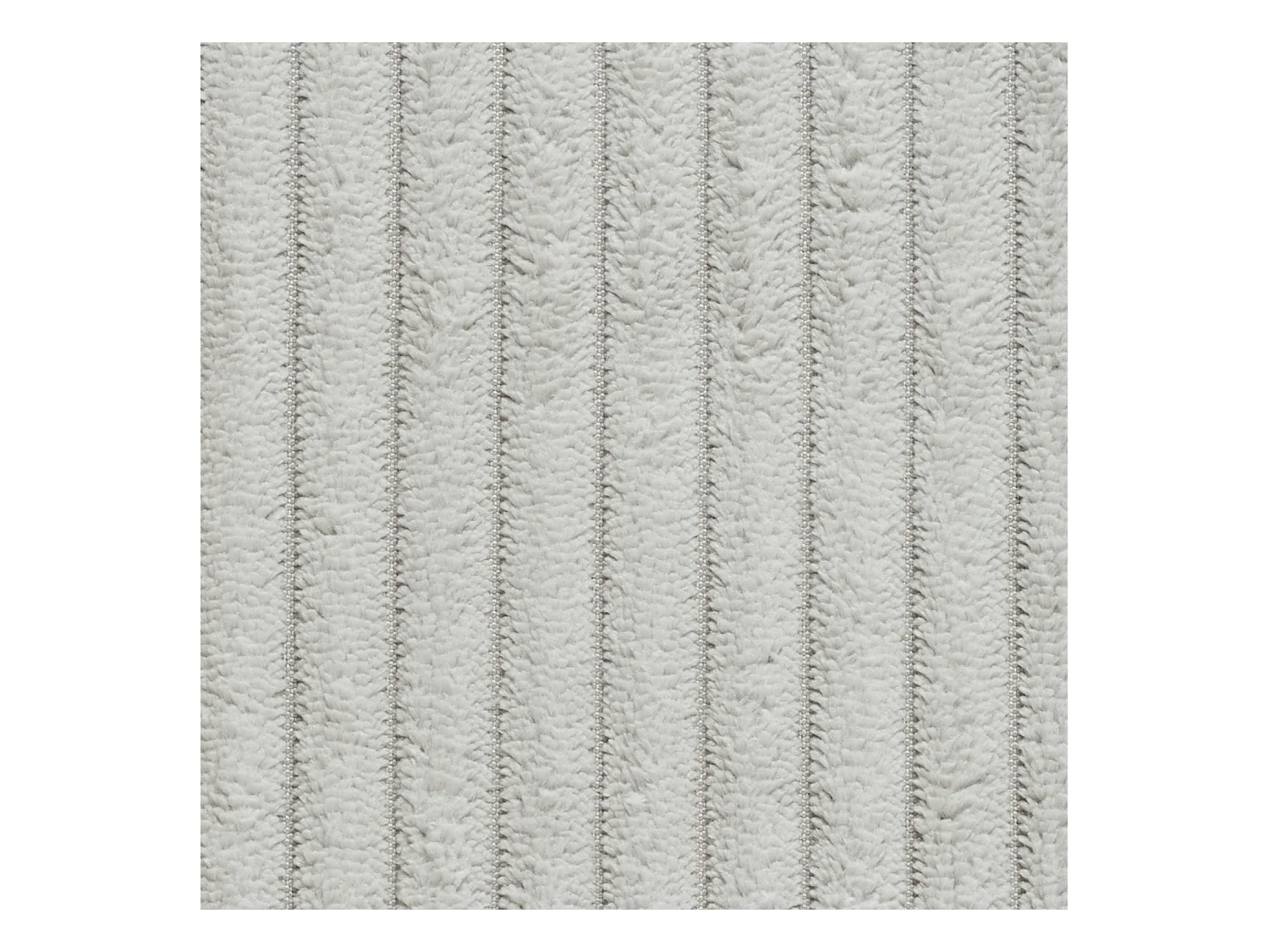 Polsterhocker - Hellgrau Cord - MADELINE