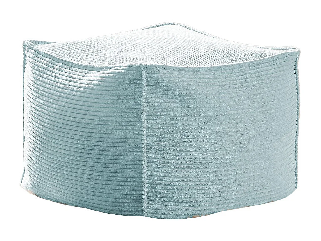Pouf imbottito - azzurro chiaro  - ALEA
