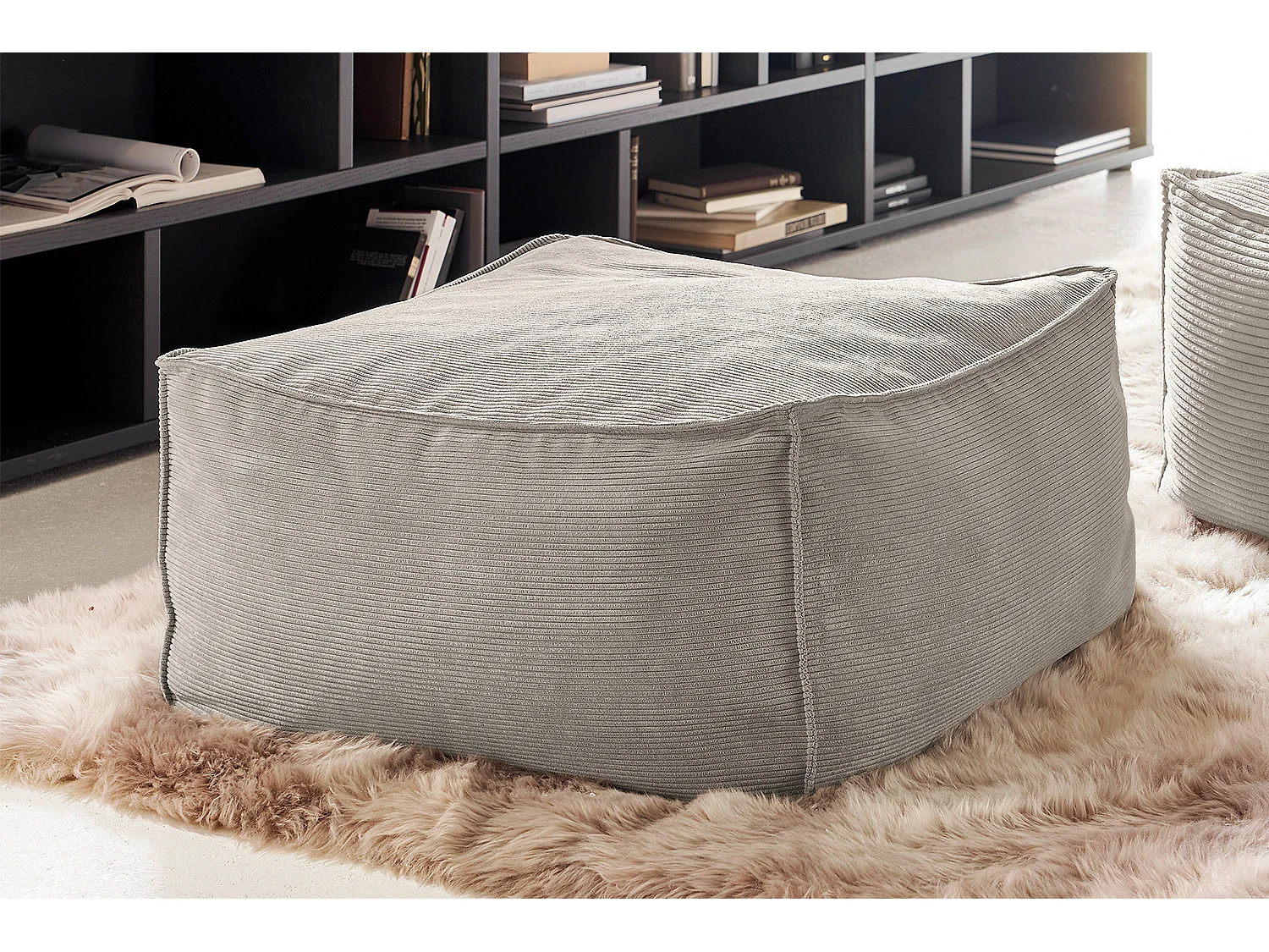 Hocker - Steingrau Cord - ALEA