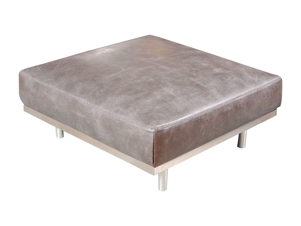 Pouf - Grigio pelle - OPRA