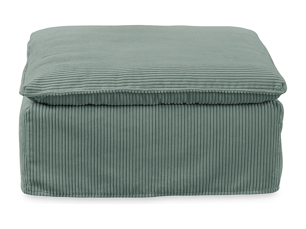 Pouf - Pétrole Velours côtelé - NETTA