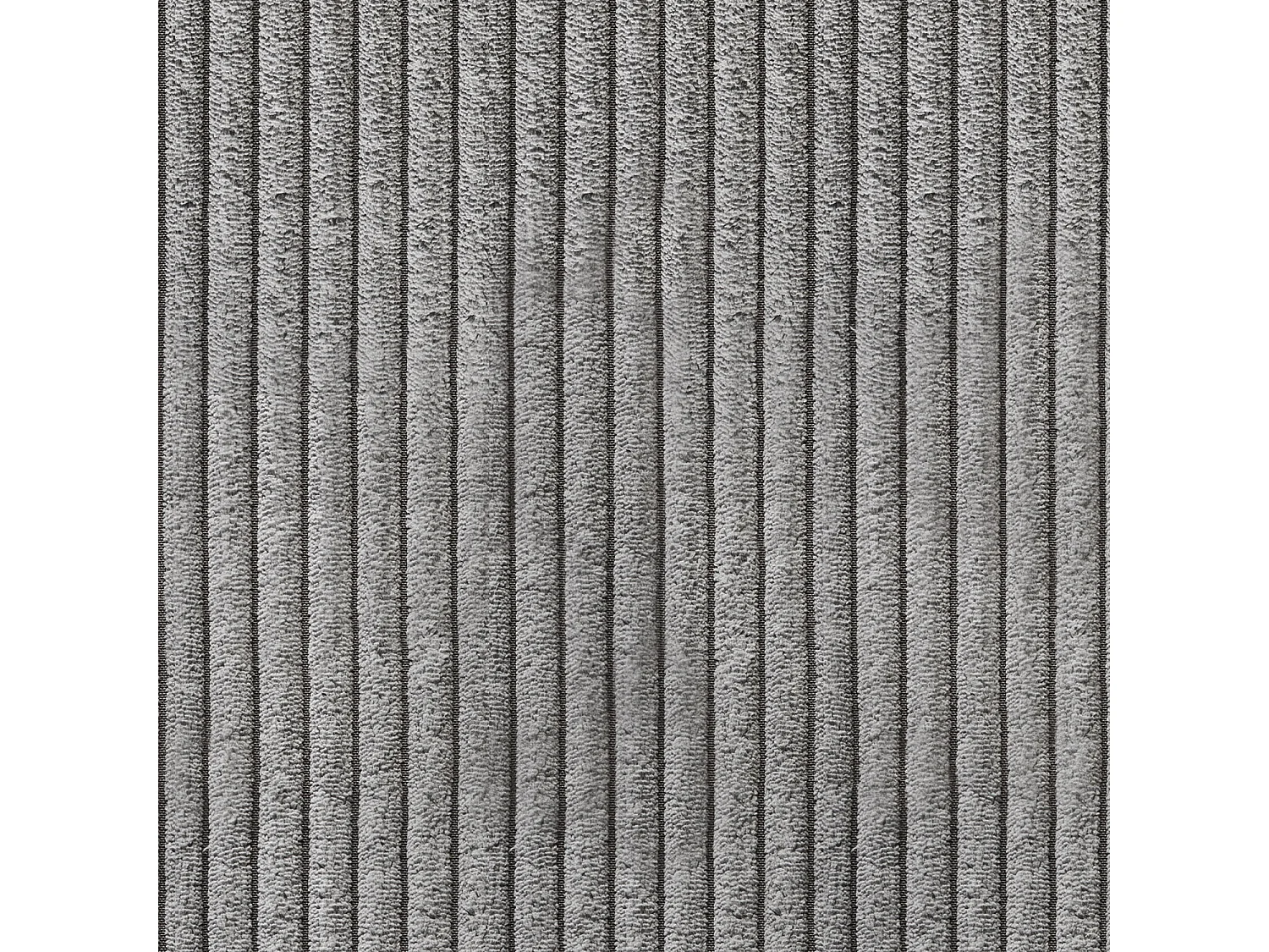 Pouf rembourré - Gris Velours côtelé - MADELINE