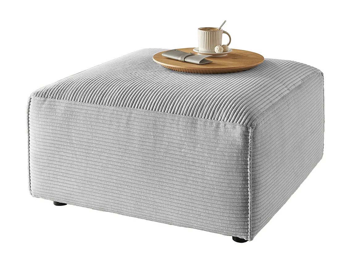 Gestoffeerde - Lichtgrijs Koord - RANI