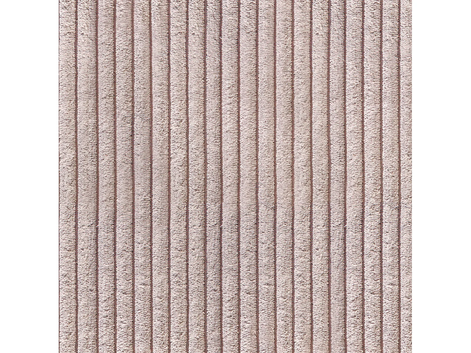 Pouf rembourré - Rose Velours côtelé - MADELINE