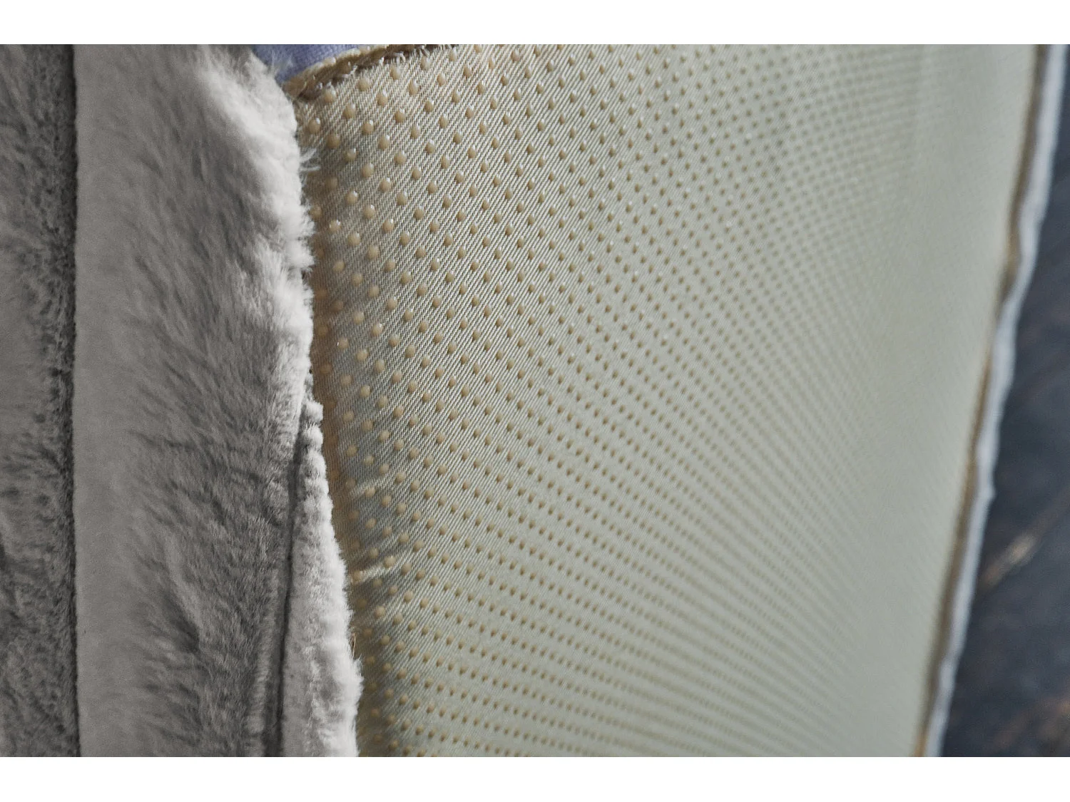 Pouf rembourré - Gris Velours côtelé - WIOLO SOFT