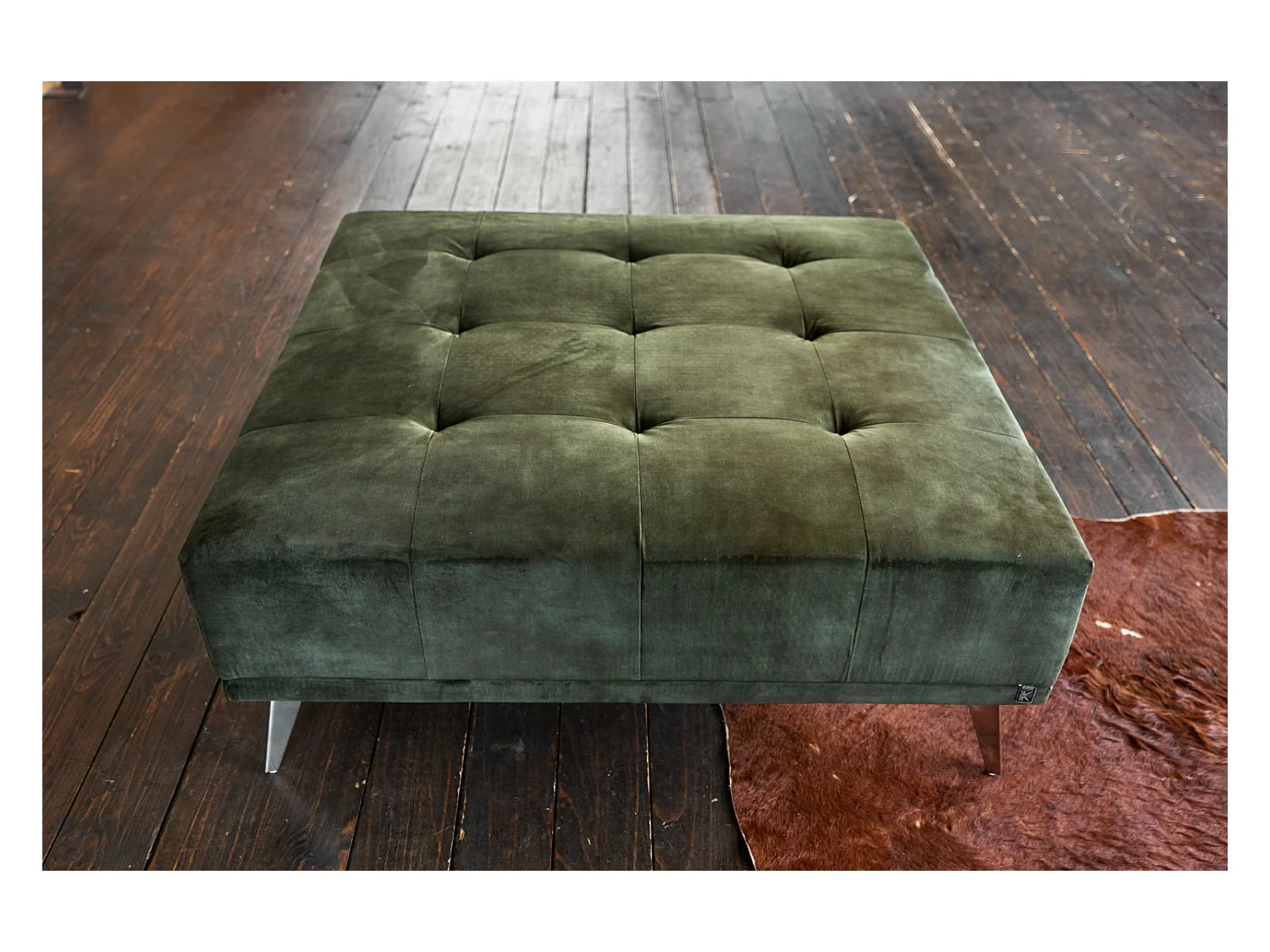 Puf - Verde terciopelo - WIOLO