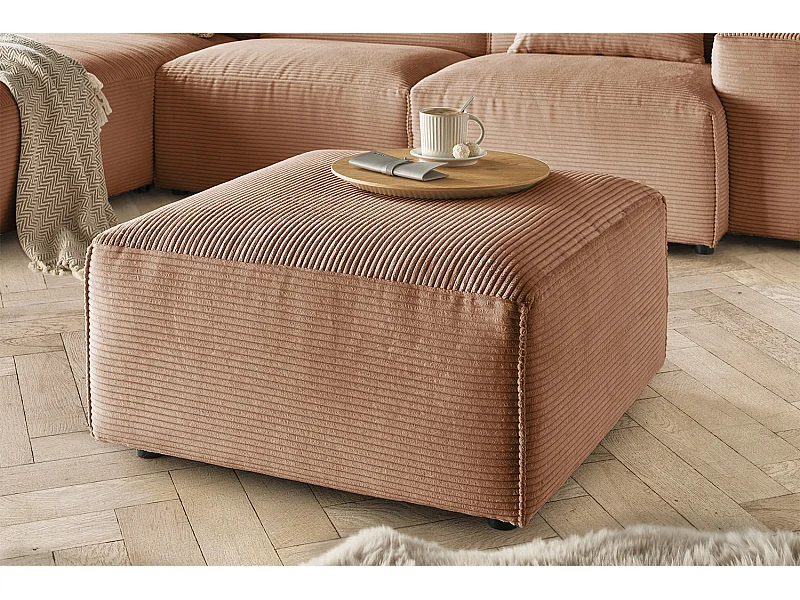 Pouf - marrone Velluto a coste - RANI