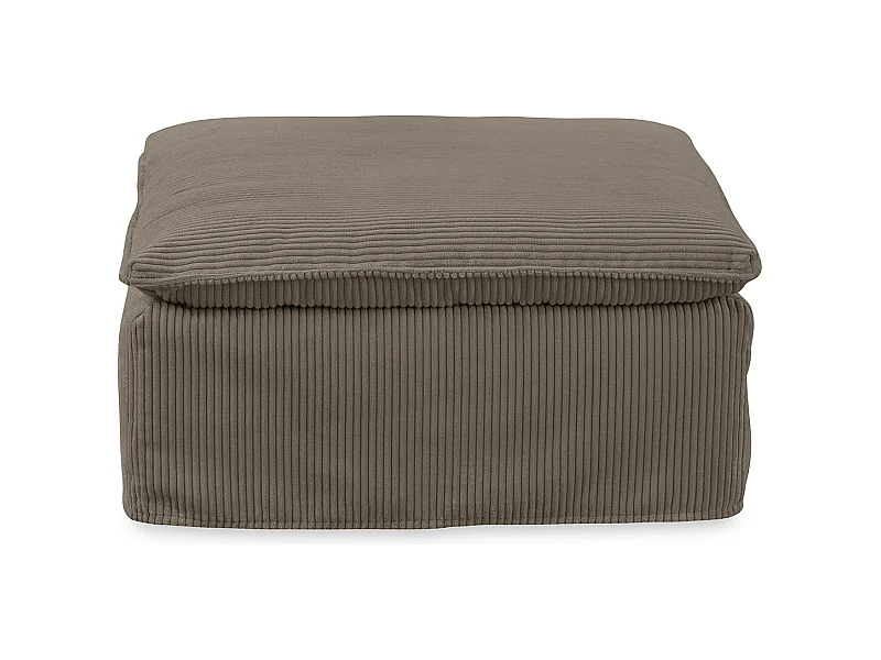 Polsterhocker - Braun Cord - NETTA