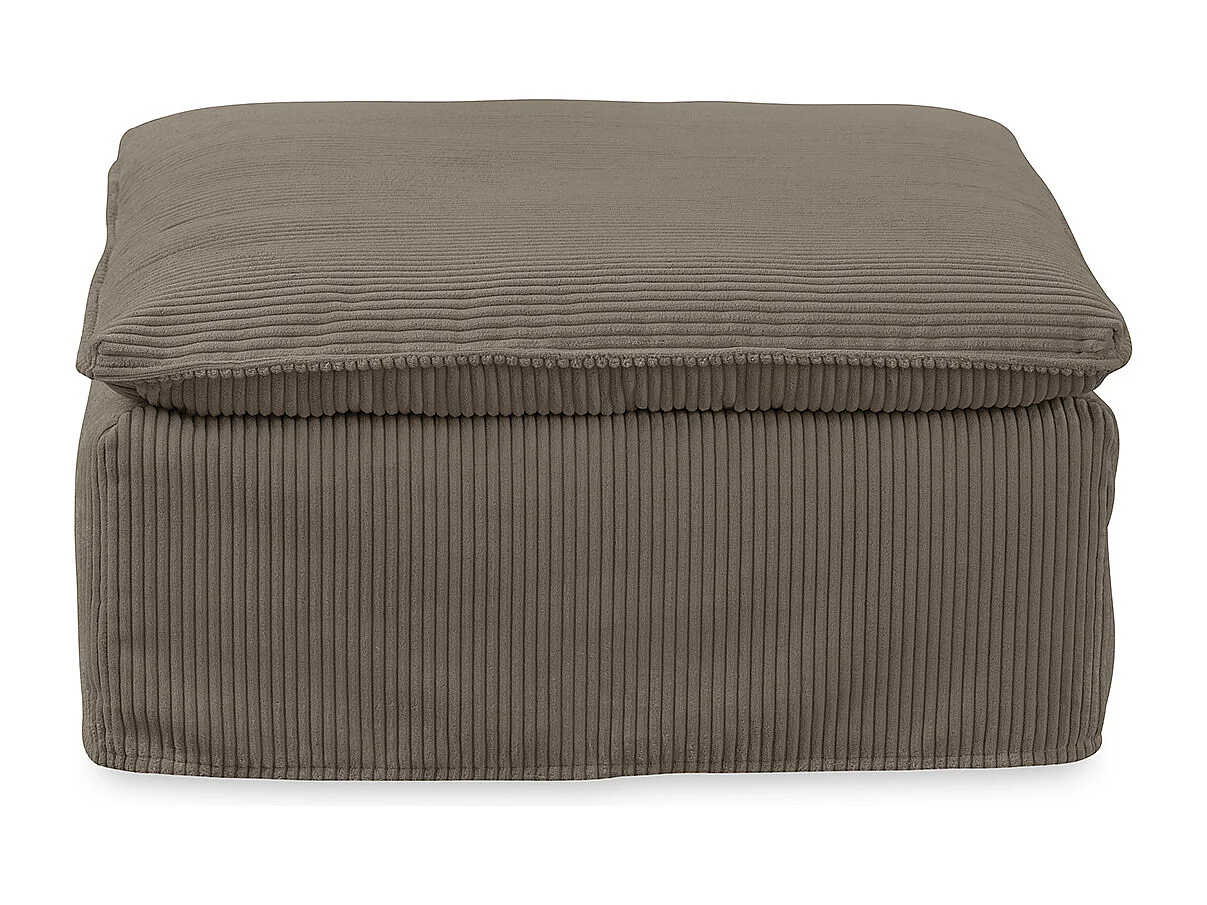 Polsterhocker - Braun Cord - NETTA