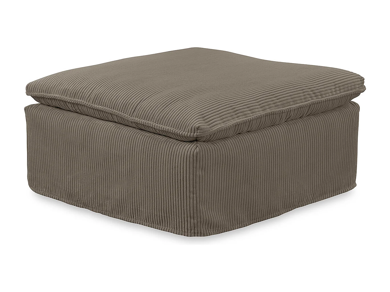 Polsterhocker - Braun Cord - NETTA