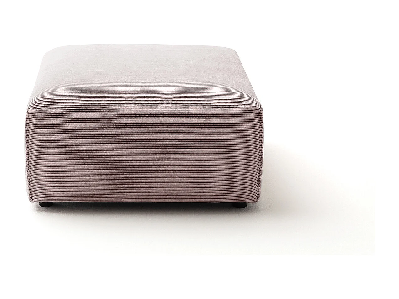 Pouf rembourré - Rose Velours côtelé - RANI