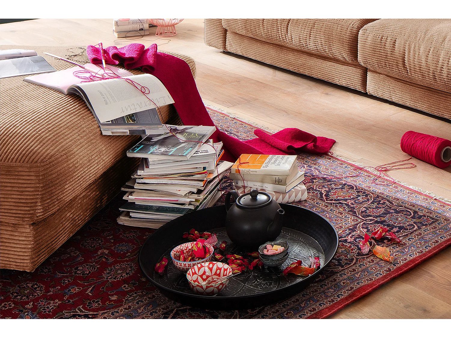 Gestoffeerde kruk - Brons Koord - MADELINE