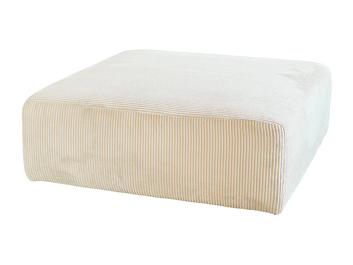 Polsterhocker - Cremeweiß Cord - WIOLO SOFT