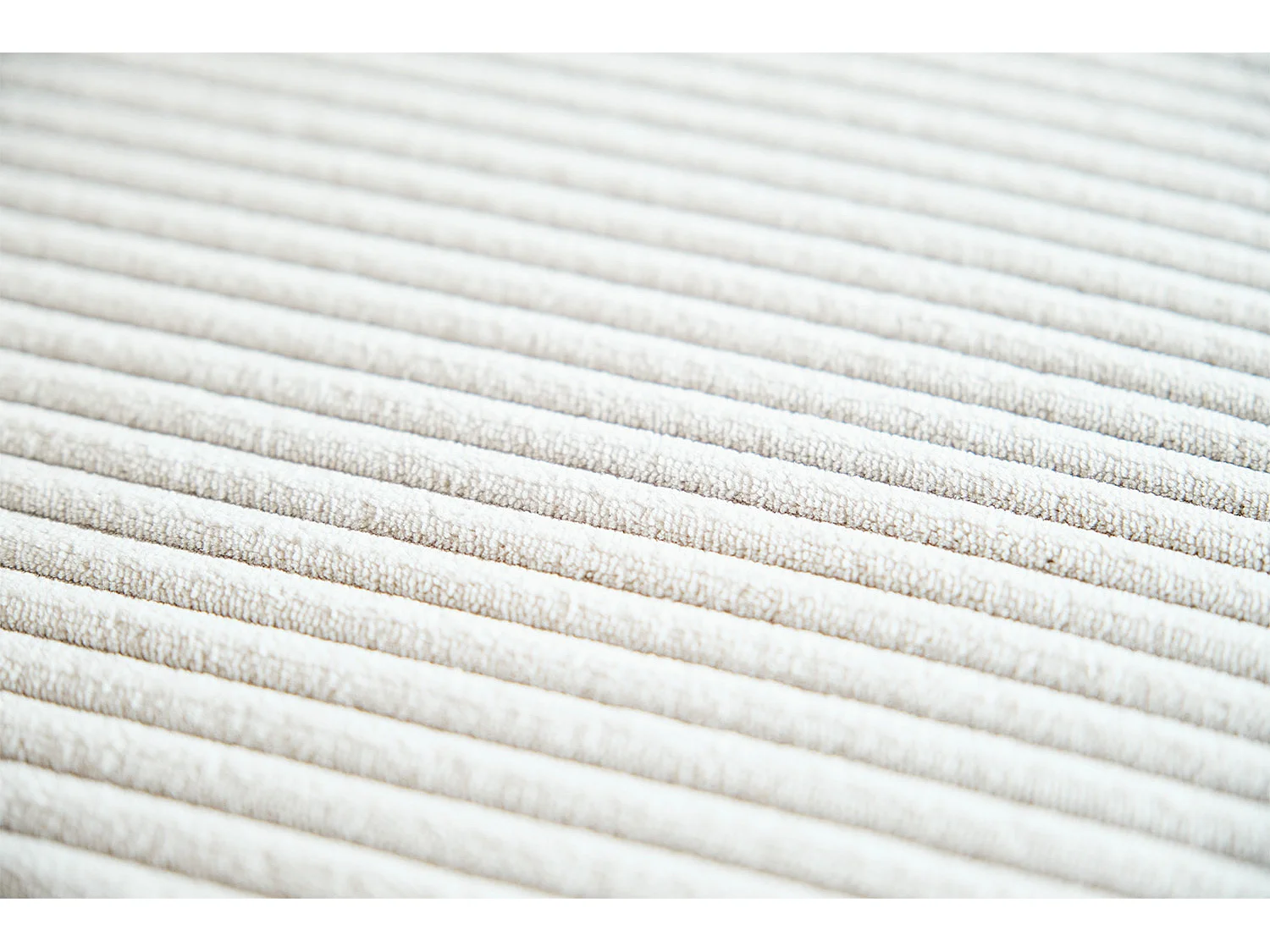 Polsterhocker - Cremeweiß Cord - WIOLO SOFT