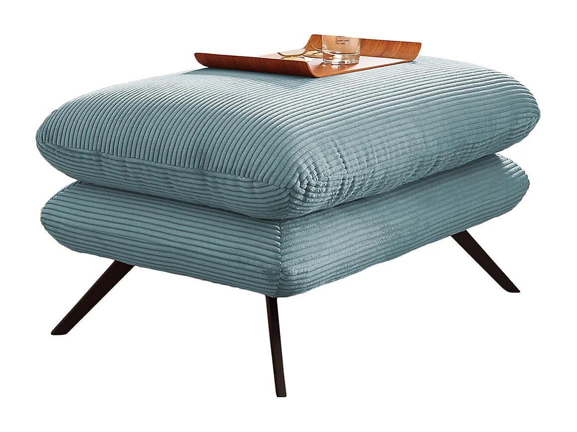 Banc - bleu clair Velours côtelé - CHARME