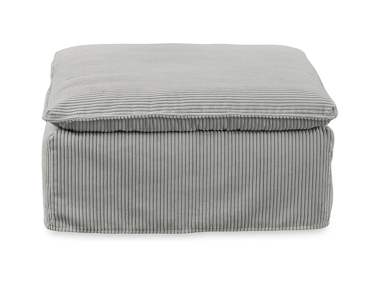 Pouf - Grigio Velluto a coste - NETTA