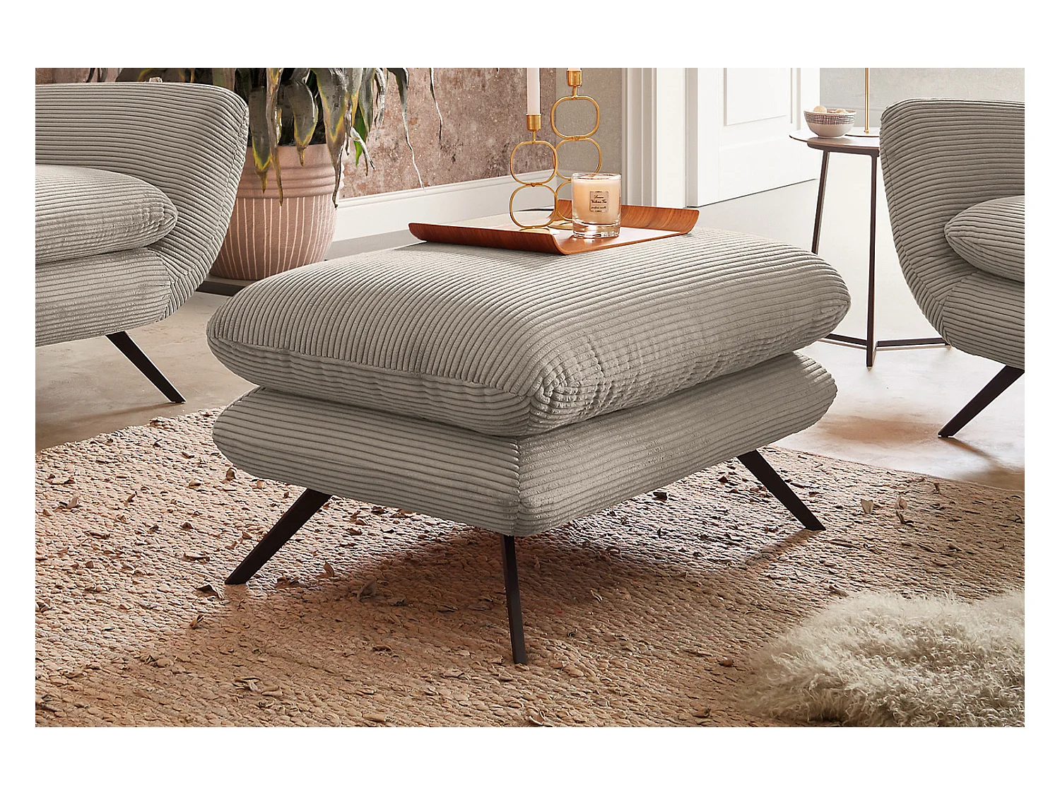 Hockerbank - Granit Cord - CHARME