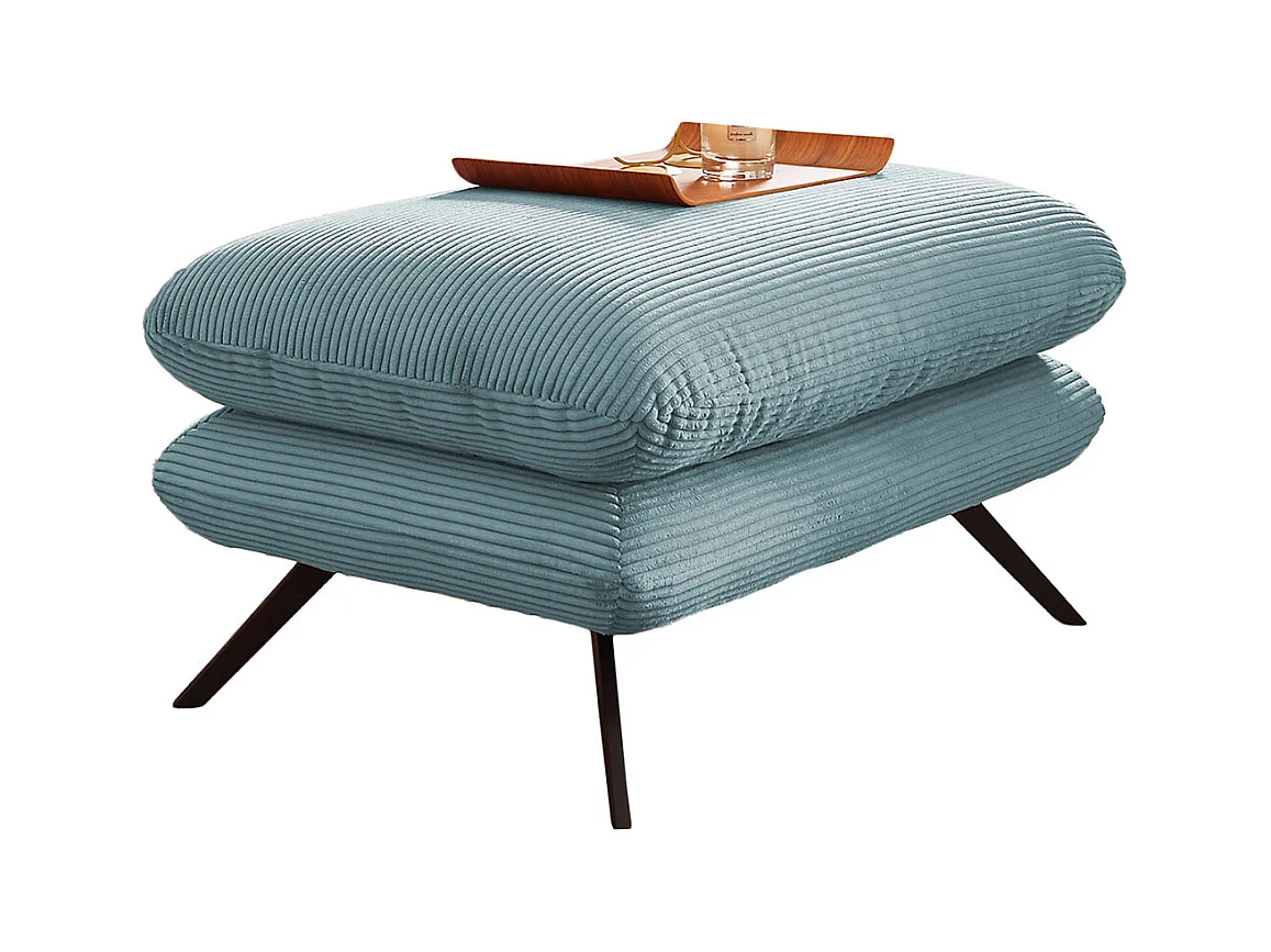 Banc - bleu clair Velours côtelé - CHARME