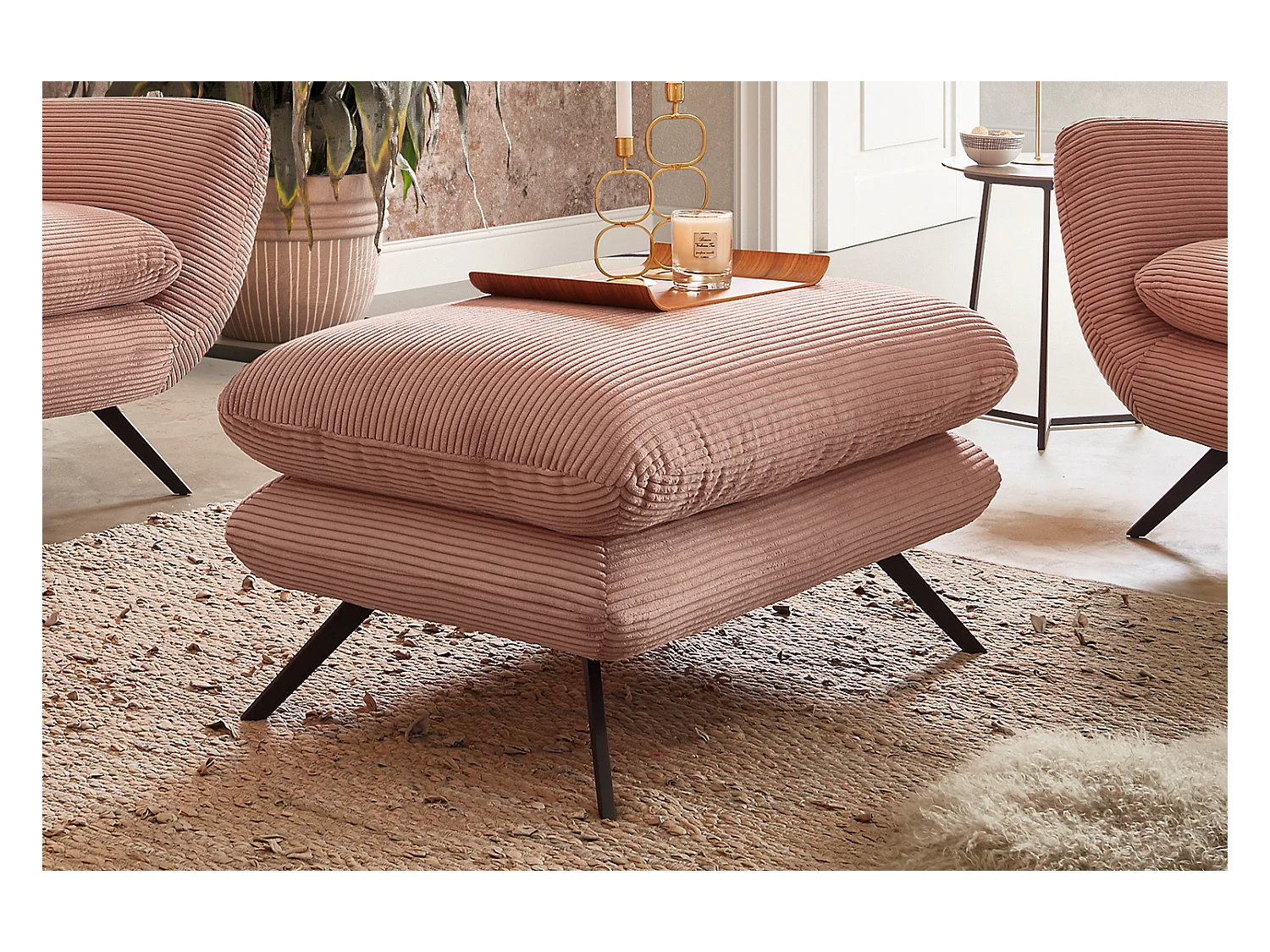 Hockerbank - Pink Cord - CHARME