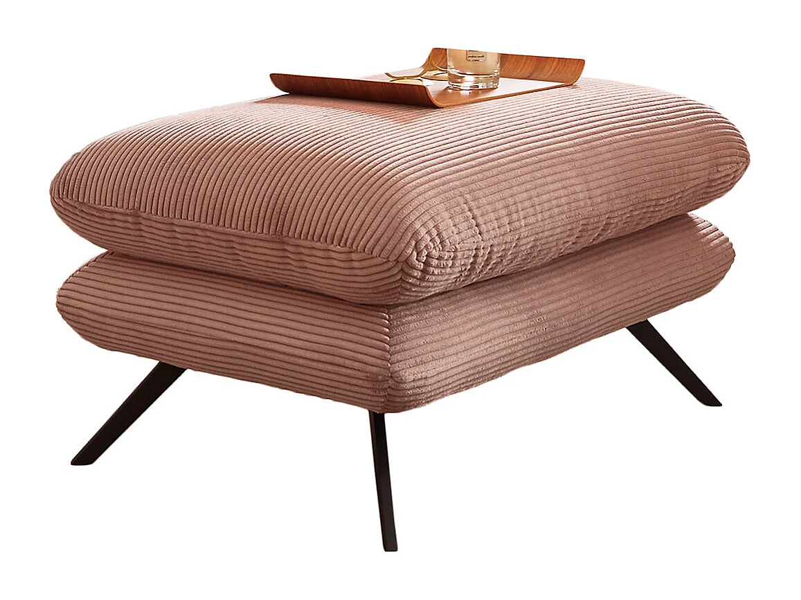 Polsterhocker - Pink Cord - CHARME