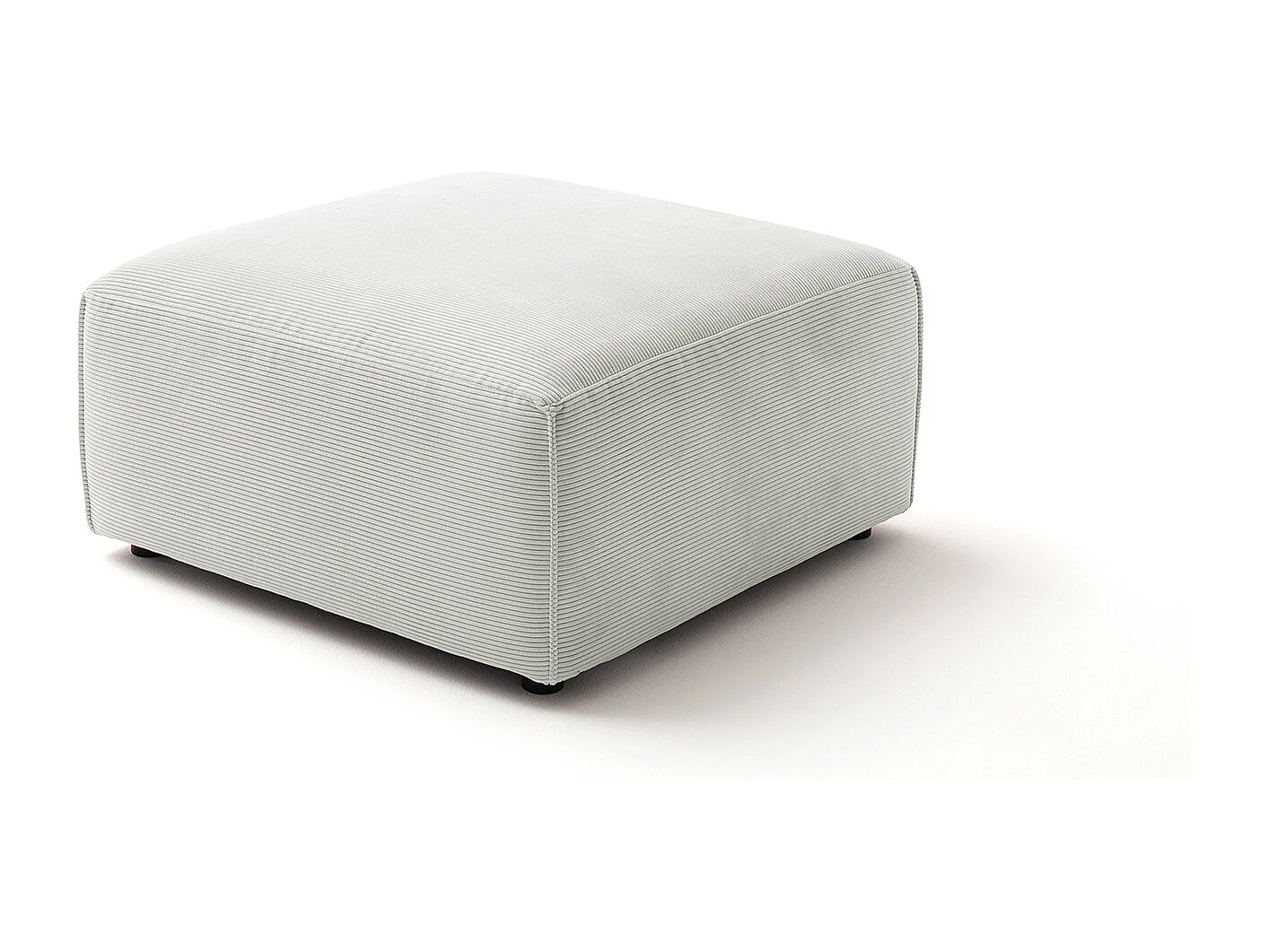 Polsterhocker - Silber Cord - RANI