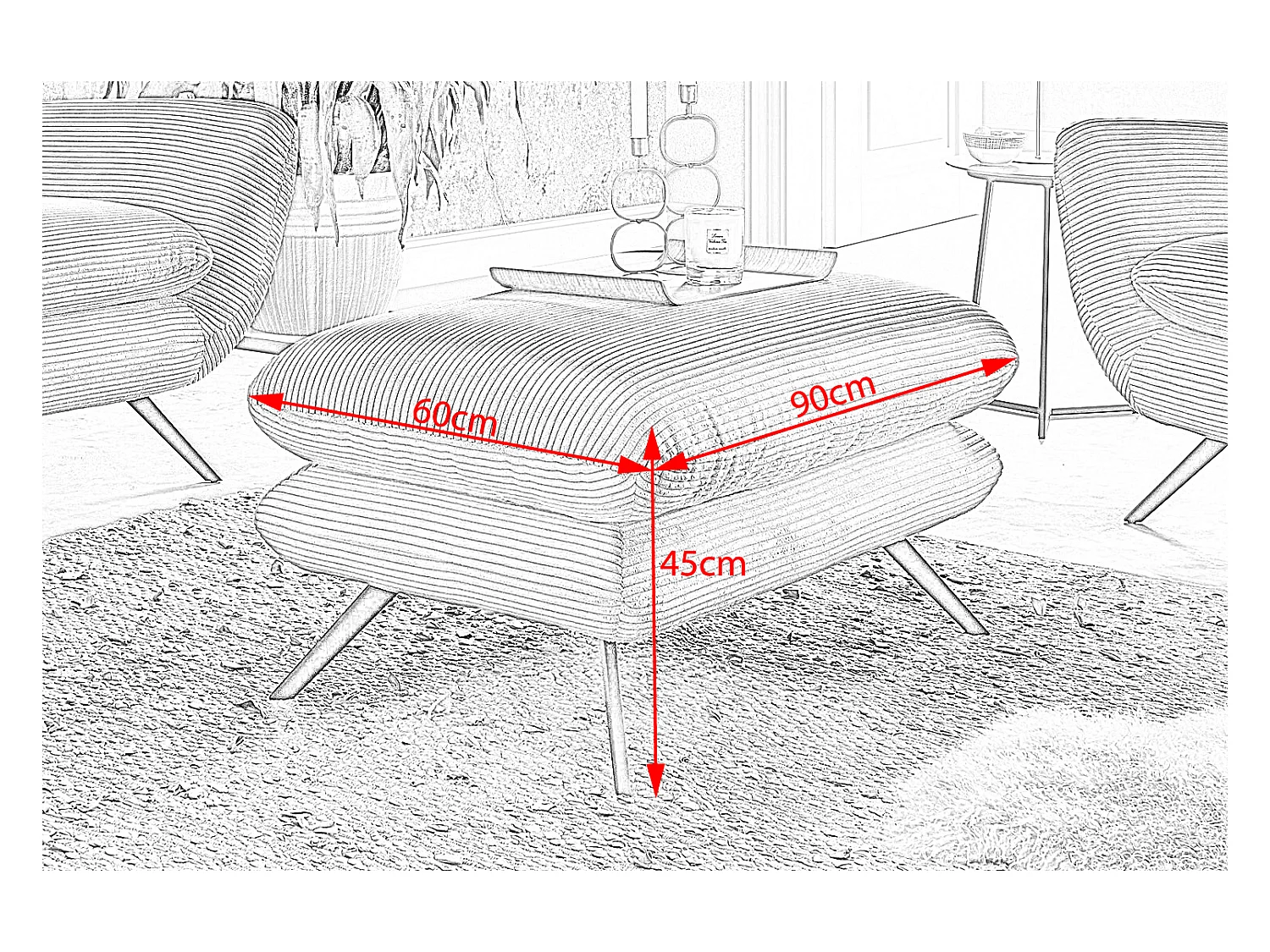 Kruk - Taupe Koord - CHARME