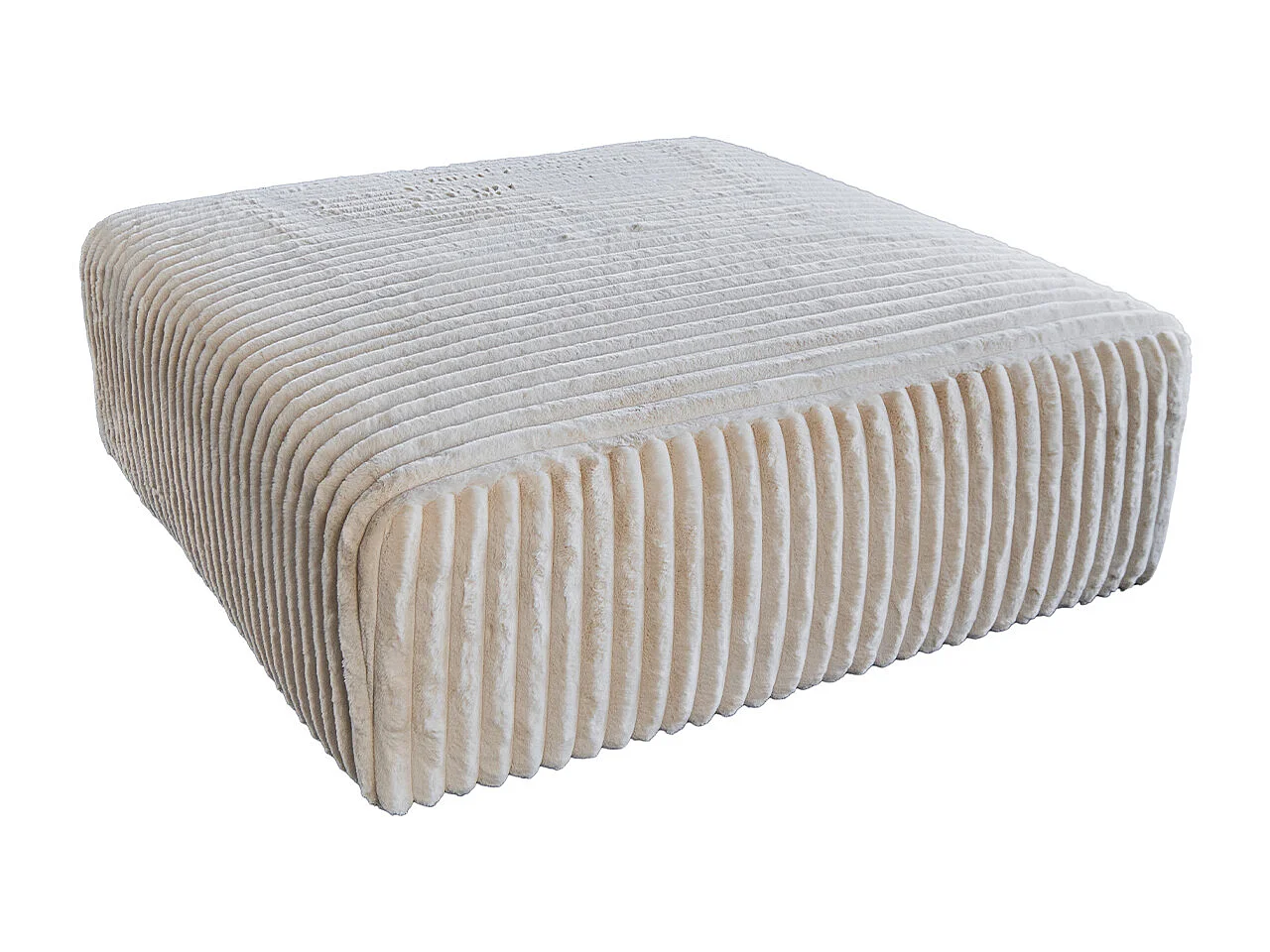 Polsterhocker - Cremeweiß Cord - WIOLO SOFT