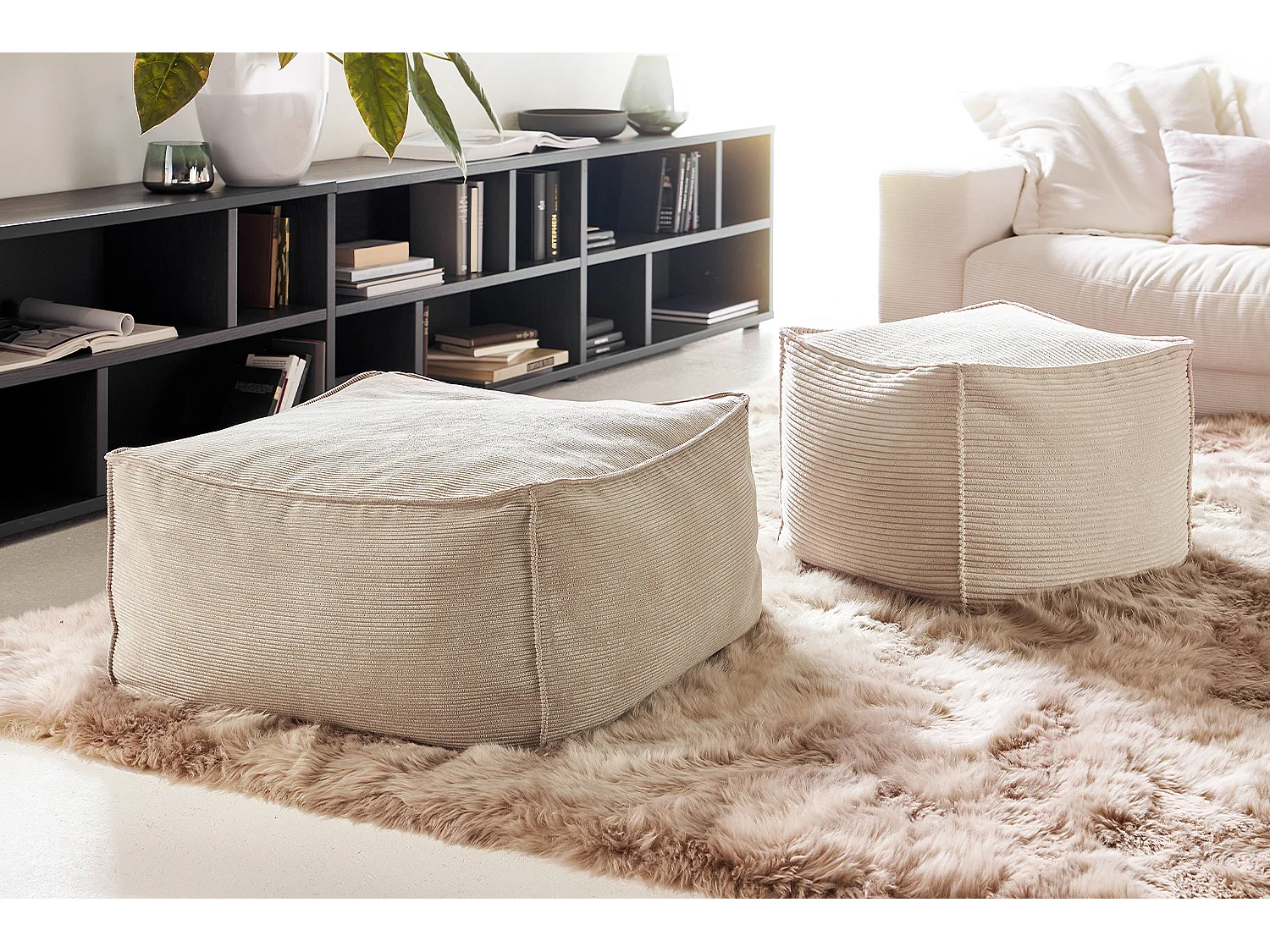 Hocker - Cremeweiß  - ALEA