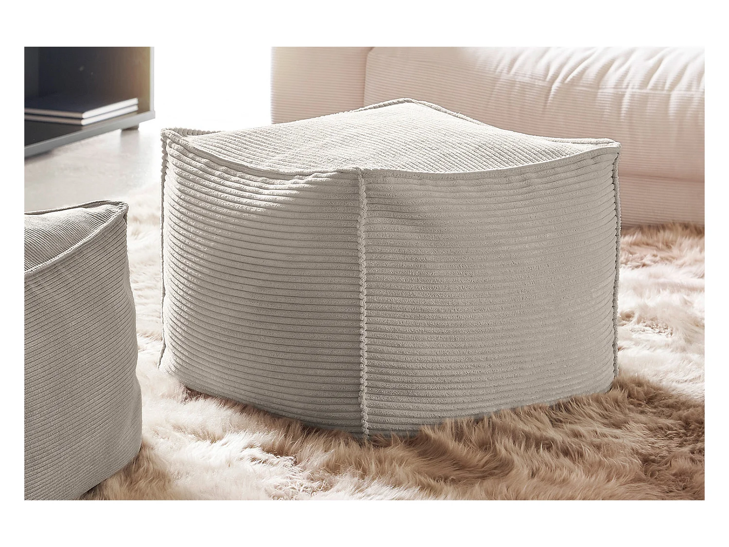 Hocker - Steingrau Cord - ALEA