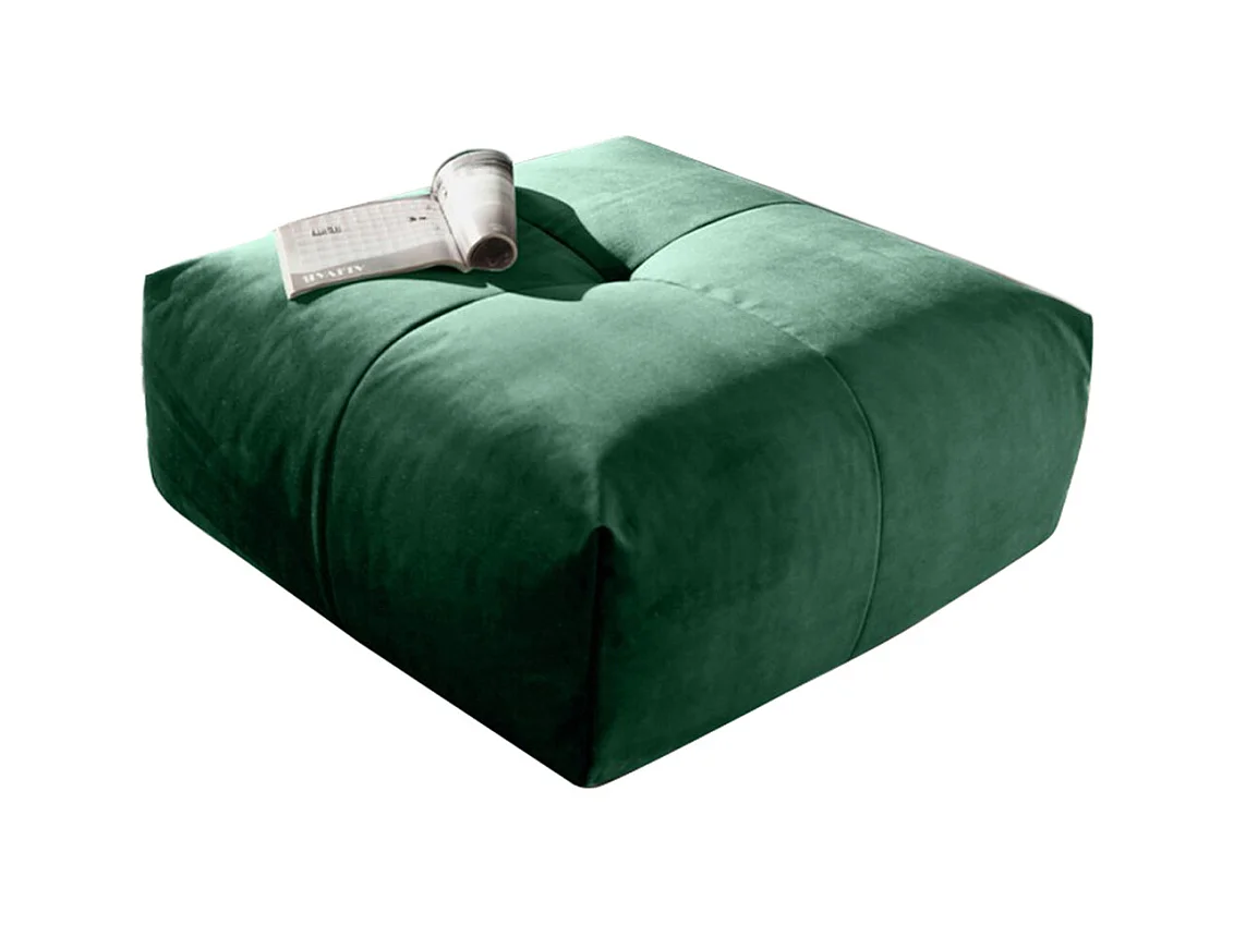 Polsterhocker - Smaragdgrün Velvet - PALACE