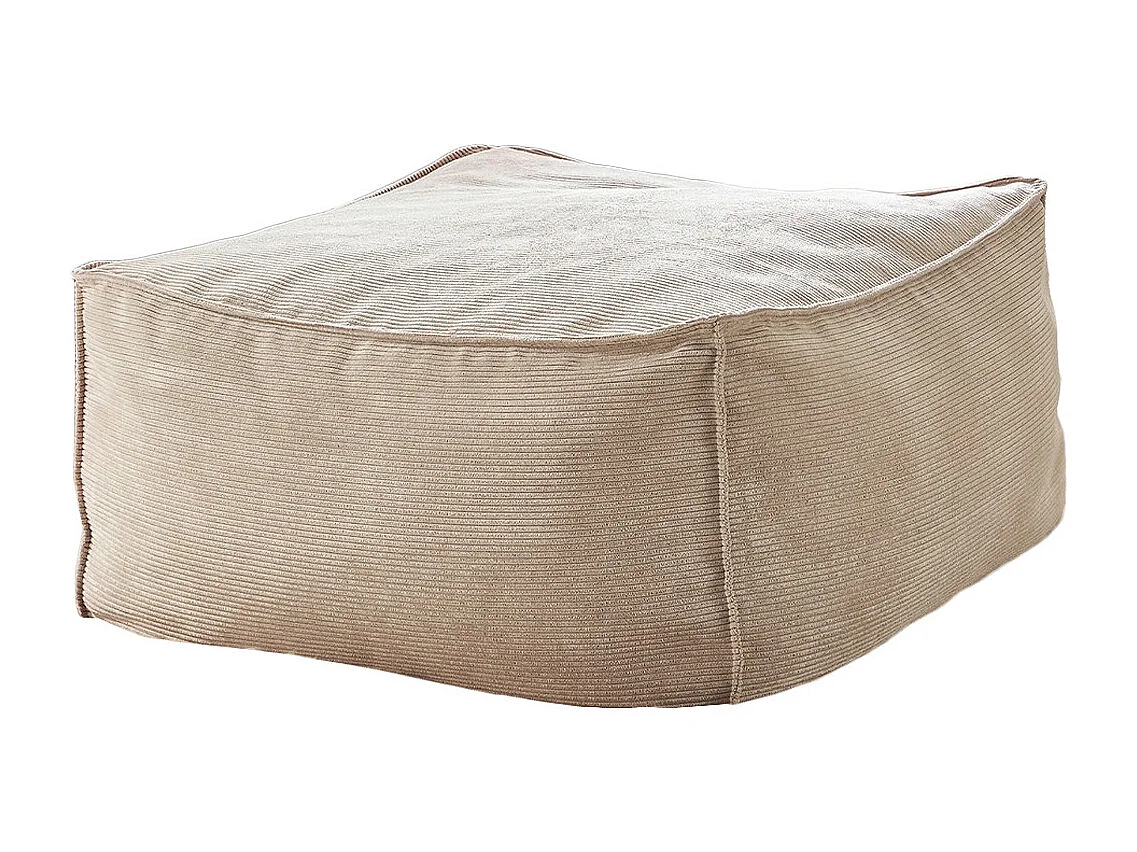 Pouf rembourré - blanc crème  - ALEA