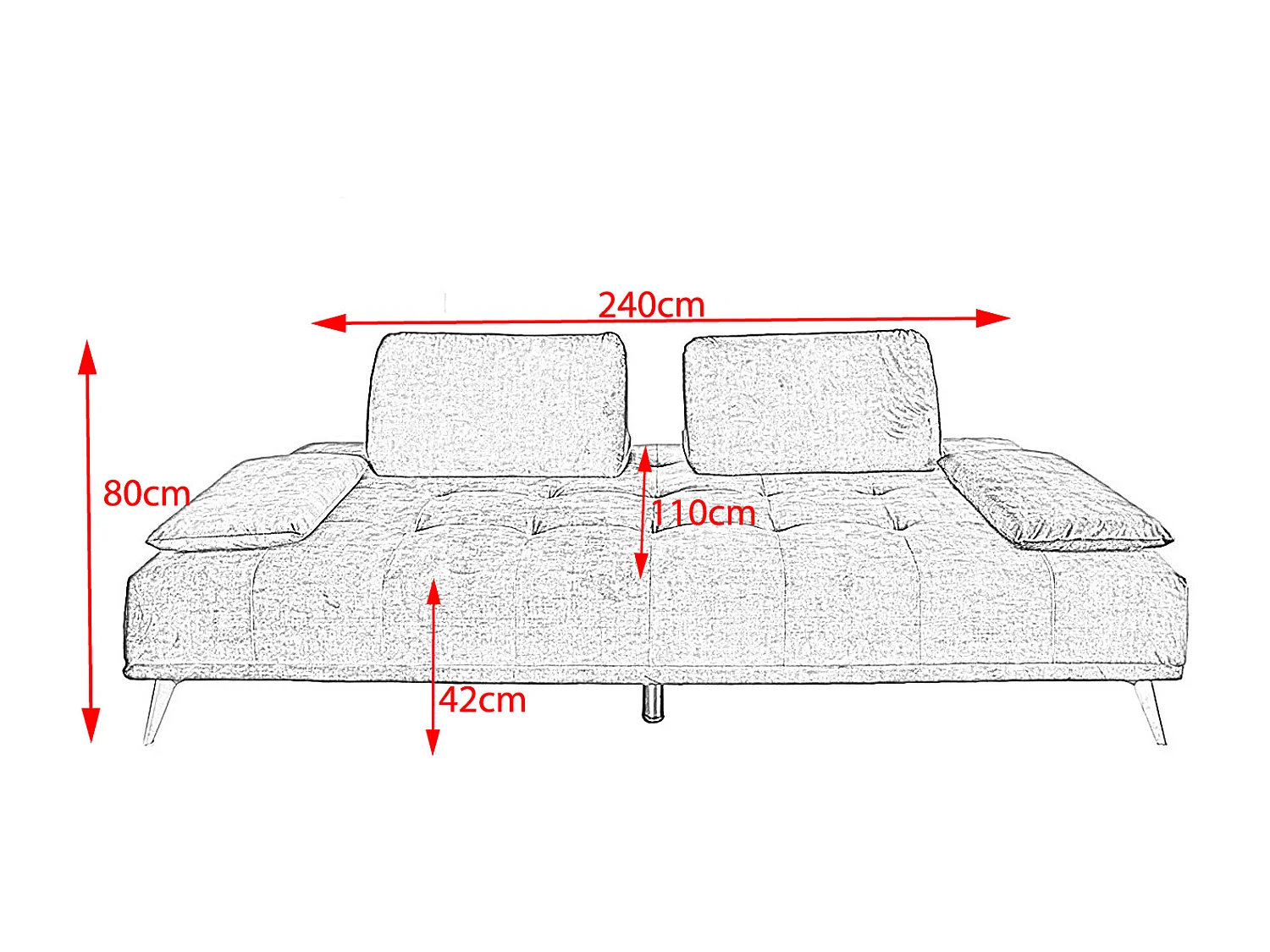 Daybed - Grün Velvet - WIOLO