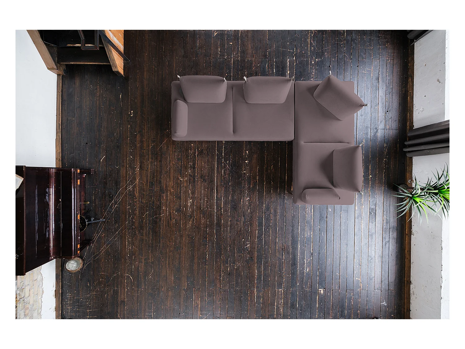 Sofá - Violeta tela tejida - CANE