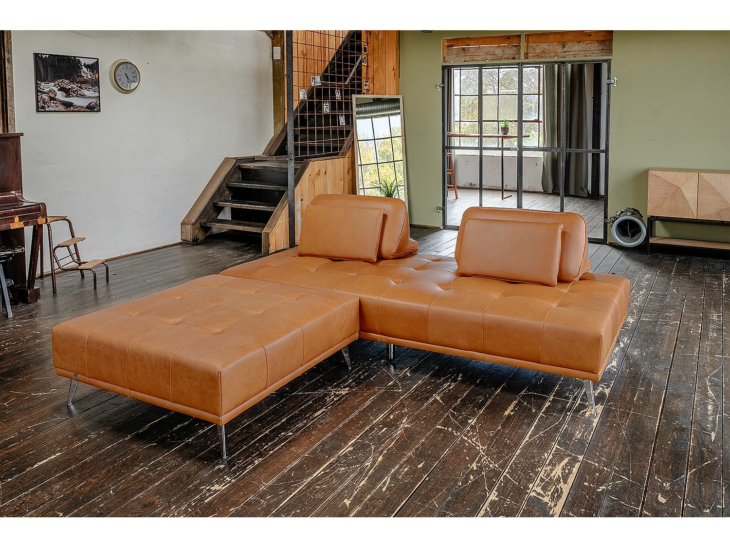 Daybed - Braun Leder - WIOLO