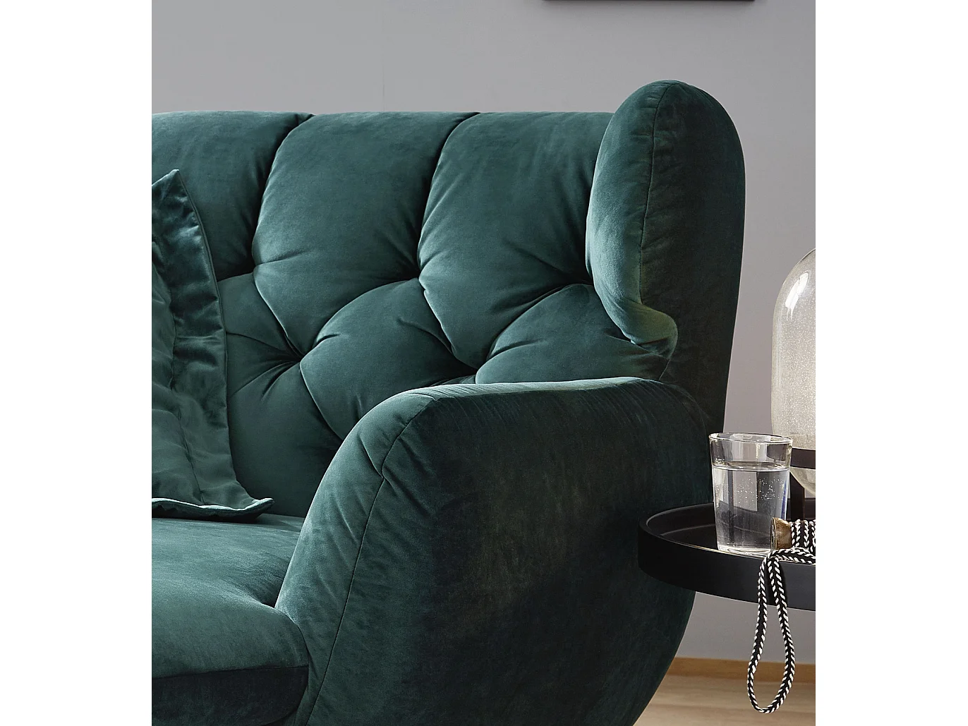 XXL fauteuil - Smaragdgroen Fluweel - CHARME
