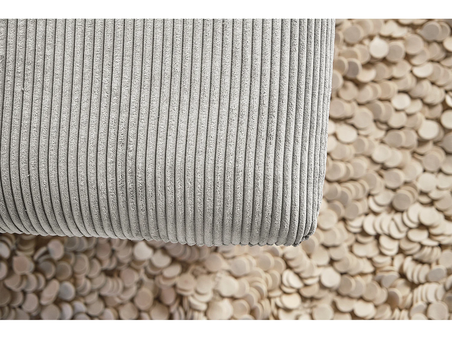 Langzit - Lichtgrijs Koord - CHARME