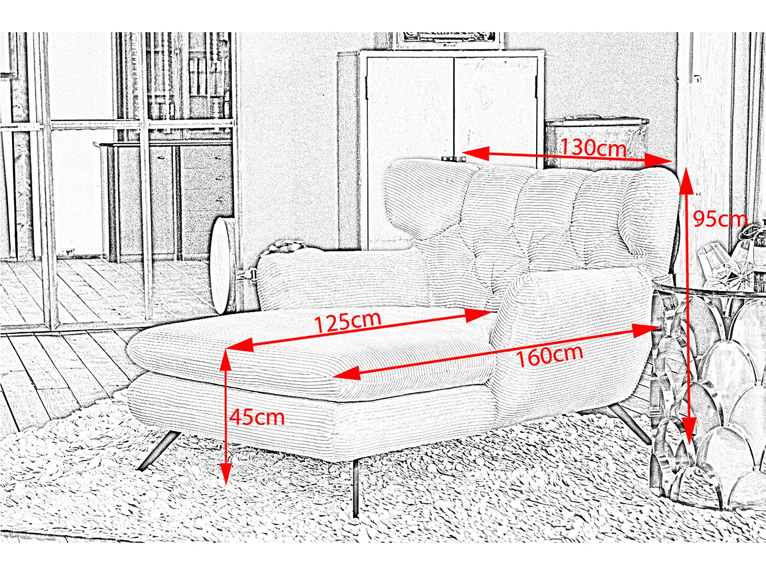 Asiento - topo Pana - CHARME
