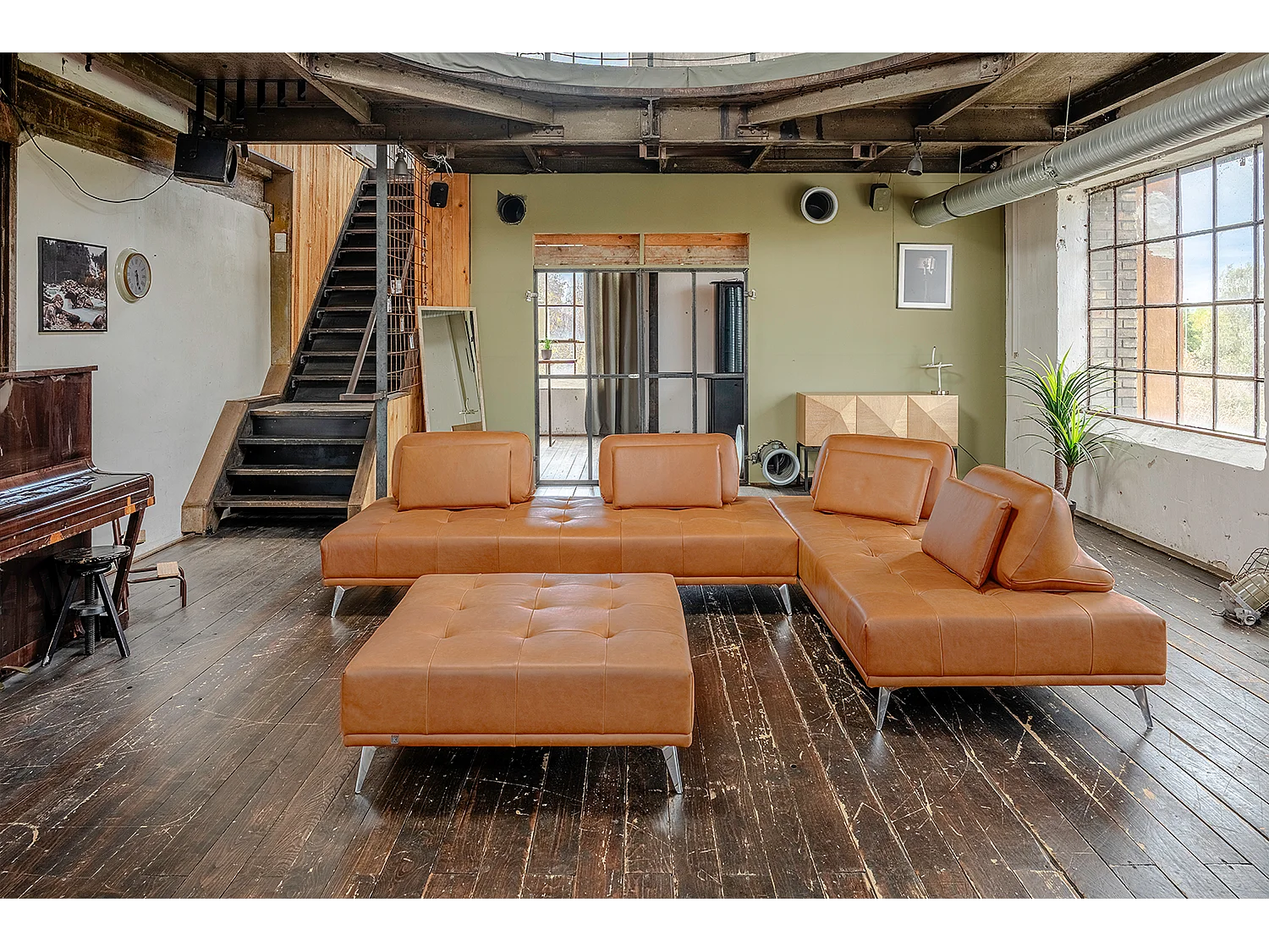 Daybed - Braun Leder - WIOLO