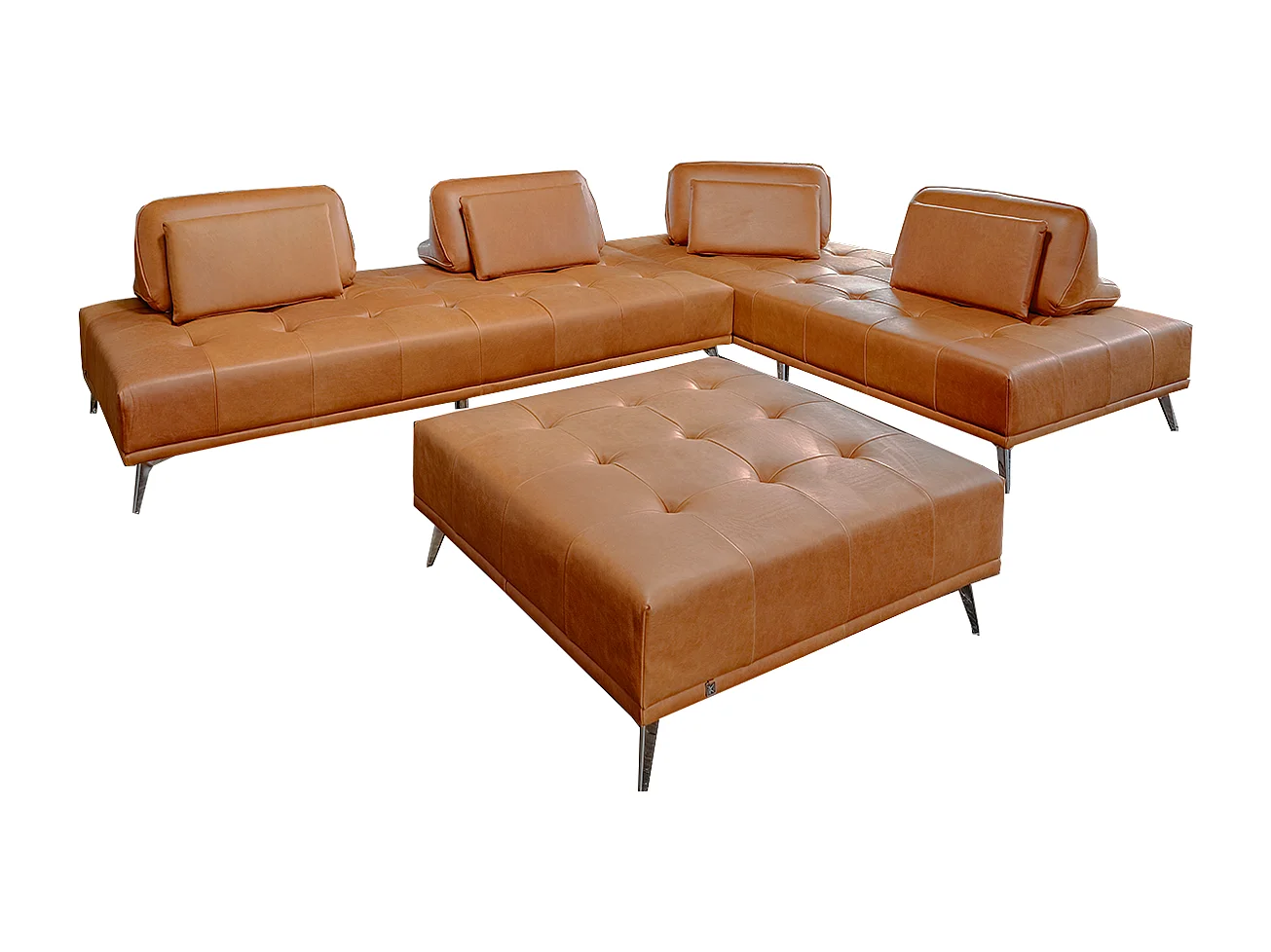 Divano letto - marrone pelle - WIOLO