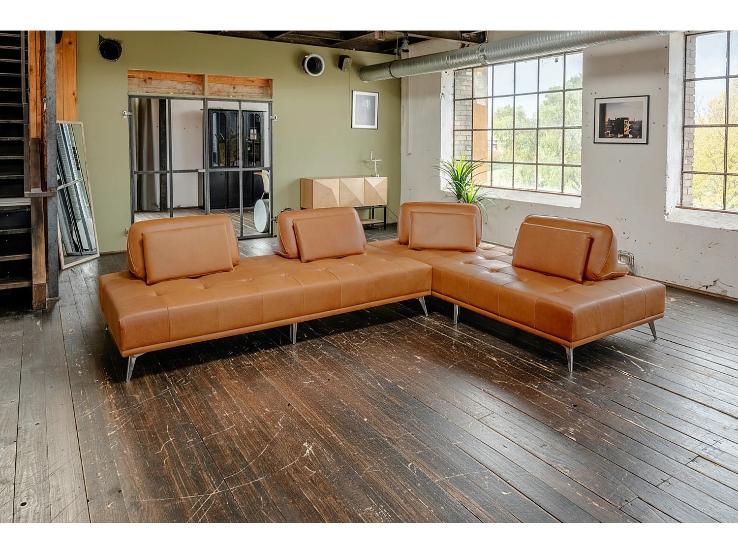 Daybed - Braun Leder - WIOLO