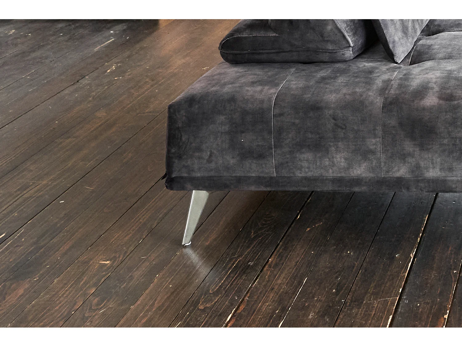 Lit de jour - anthracite Velours - WIOLO