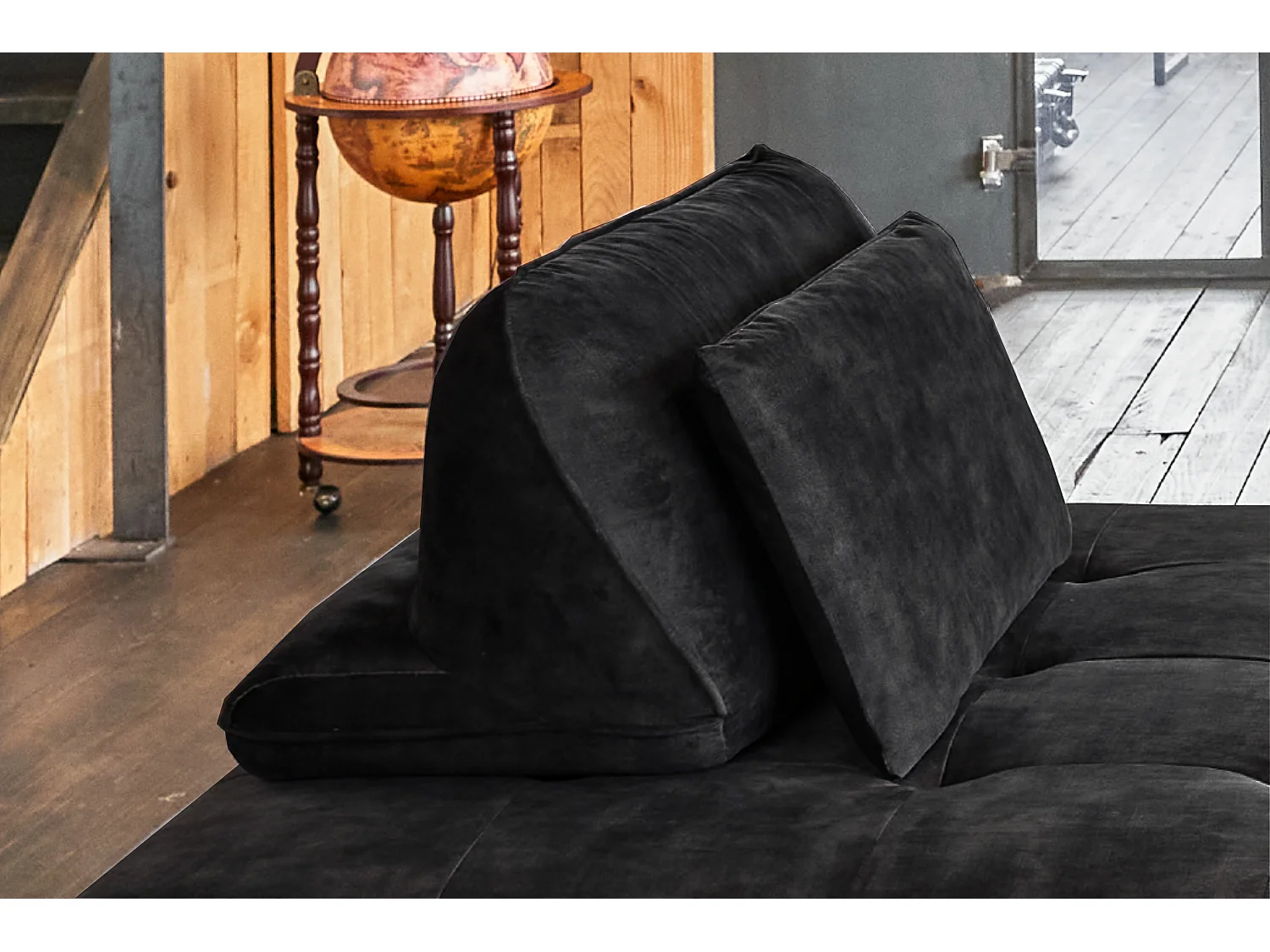 Lit de jour - anthracite Velours - WIOLO