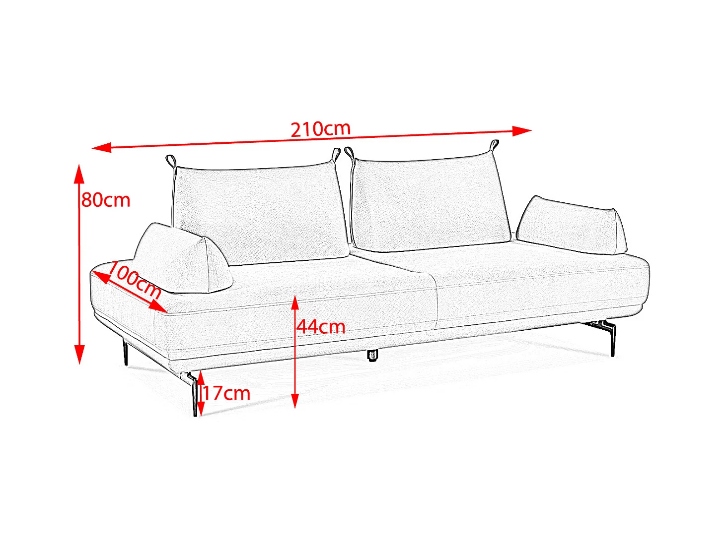 Sofá - Violeta tela tejida - CANE